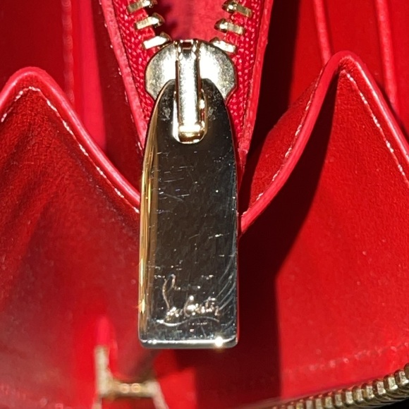 Christian Louboutin panettone wallet calf empire/spikes beige leather multicolor - Picture 7 of 15